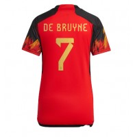 Belgien Kevin De Bruyne #7 Hemmatröja Kvinnor VM 2022 Korta ärmar